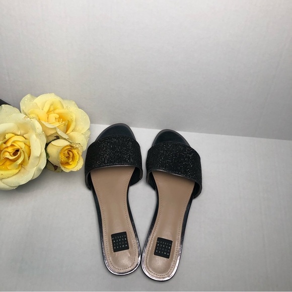 White House Black Market (WHBM) Rhinestone Slid Sandal - Picture 5 of 8